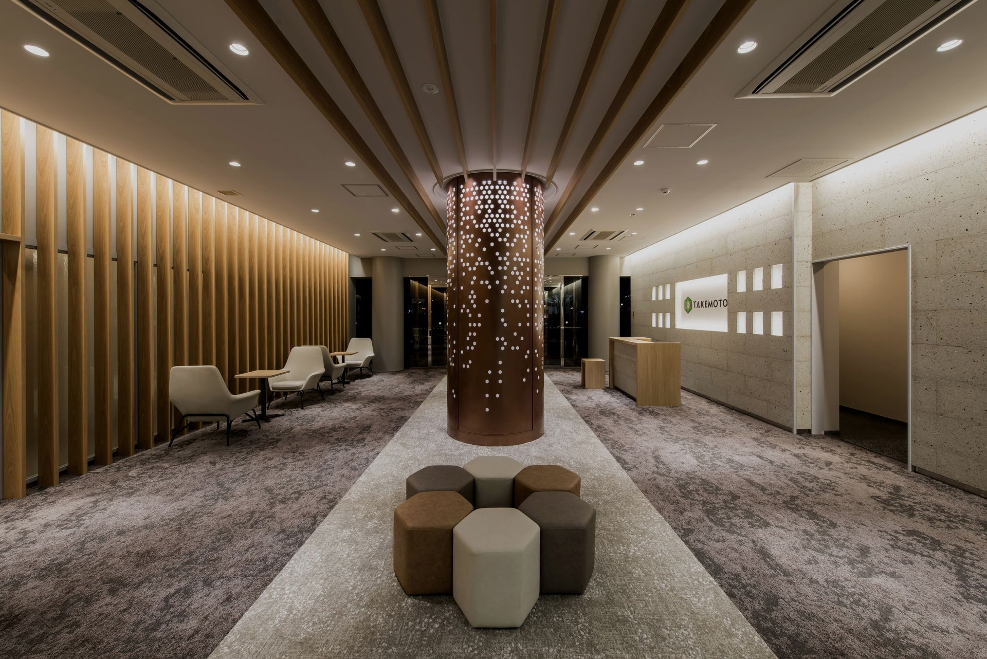 竹本油脂株式会社 本社R&Dセンター エントランスリニューアル